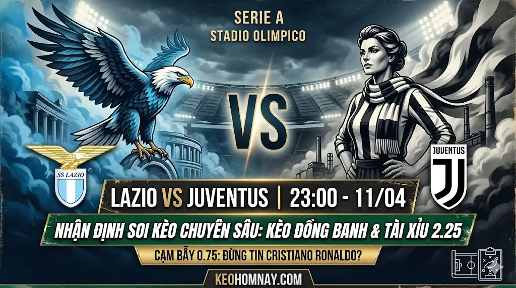 Nhận định Lazio vs Juventus (23h00, 11/4): Khi Olimpico không còn là pháo đài